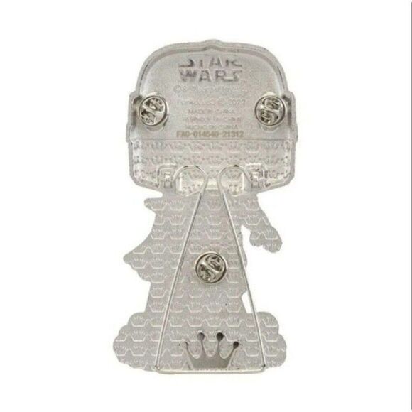 #SE Star Wars Mandalorian w/Grogu Funko Pop! Big Metal Enamel Pin - Picture 7 of 7